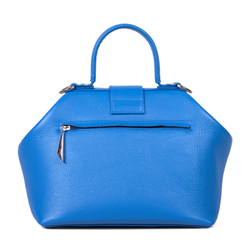 Женская сумка-саквояж из кожи с росписью "Прибрежный городок" фото фото 3