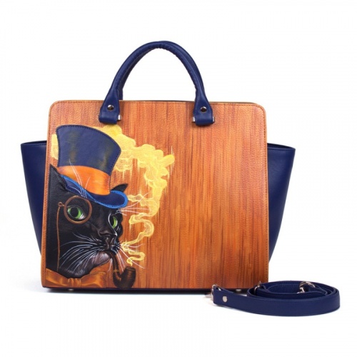 Деловая женская сумка для документов А4 "Кот" фото