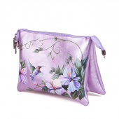 Кожаная сумка кросс боди "Полет" с рисунком ручной работы на заказ