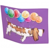 Обложка на паспорт для подростка "Бассет"