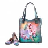 Комплект балетки и сумка-шоппер "Колибри"