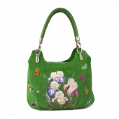 Модная сумка мешок "Ирисы"