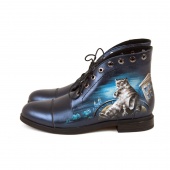 Женские ботинки с люверсами  "Мастер и Маргарита"