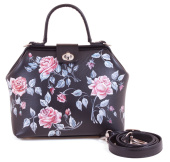 Кожаный саквояж с росписью "Розы"