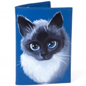 Обложка на паспорт для девочки "Кошечка"