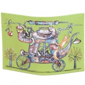 Прикольная обложка на паспорт для подростка "Котомобиль"