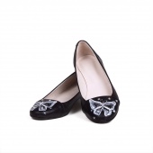 Красивые балетки "Бантики в стразах"