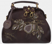 Кожаная сумка-саквояж "Инжир"