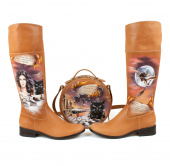 Комплект сапоги и круглая сумка "Мастер и Маргарита"