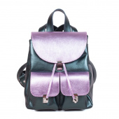 Женский маленький рюкзак с карманами "Перламутр"