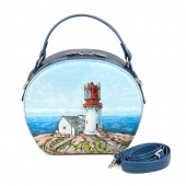 Полукруглая женская сумка через плечо "Маяк"