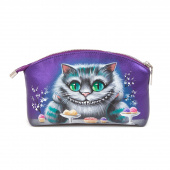Женская косметичка с рисунком ручной работы "Чеширский кот"