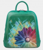 Женский рюкзак с ручной росписью "Гербера"