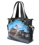 Сумка хобо через плечо "Старый город"