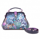 Маленький женский саквояж "По следам Алисы"