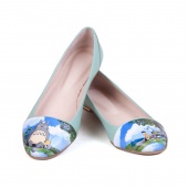 Балетки мятного цвета "Трололло"