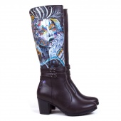 Сапоги на низком каблуке "Куда приводят мечты"