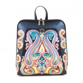 Городской рюкзак с одной лямкой на плечо с росписью "Узоры"