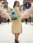 Рюкзак женский, для девочки с рисунком ручной работы Чешир – Малефисента