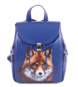 Маленький женский рюкзак с росписью "Лисица"