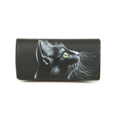 Женский кошелек с росписью ручной работы "Взгляд"