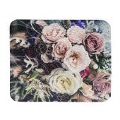 Кард холдер для банковских карт и купюр с принтом "Кремовые розы"