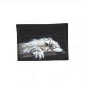 Холдер для карт с ручной росписью "Котик"