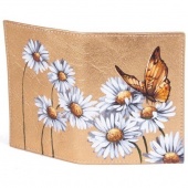 Обложка на паспорт со своим дизайном "Ромашки"