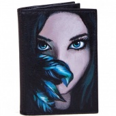 Обложка из кожи для паспорта и автодокументов "Девушка"