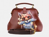Женская сумка из натуральной кожи "Лисёнок"