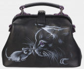 Женский саквояж с рисунком "Знакомство"