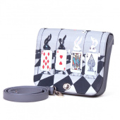 Женская кожаная сумка через плечо с рисунком ручной работы "Живая колода"