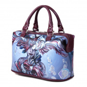 Саквояж с рисунком ручной работы "Водные глубины"