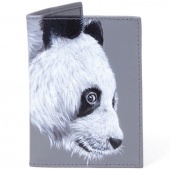 Именная обложка на паспорт "Панда"