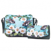 Комплект из сэтчела и кошелька "Птицы на ветке"