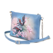 Женская сумка на комбинированном ремне "Весенняя песня"