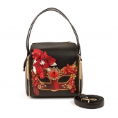 Черная сумка квадратной формы "Маска"