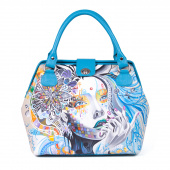 Женская сумка-саквояж с росписью девушки "Девушка Мечта"