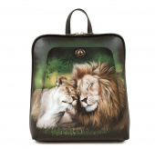 Женский рюкзак-сумка с рисунком "Сладкая парочка"