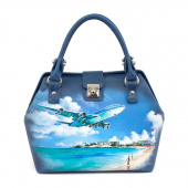 Женская сумка-саквояж ручной работы "Путешествие"