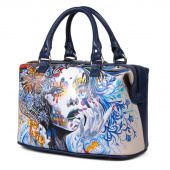 Кожаный саквояж под заказ "Девушка мечта"