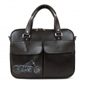 Сумка портфель из натуральной кожи "Гонщик"