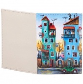 Обложка на паспорт со своим дизайном "Городок"