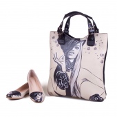 Комплект балетки и женский шоппер "Кокетка"