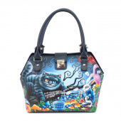 Женская сумка-саквояж с рисунком Чешира "Чешир на отдыхе"