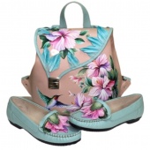 Комплект мокасины и рюкзак "Колибри"