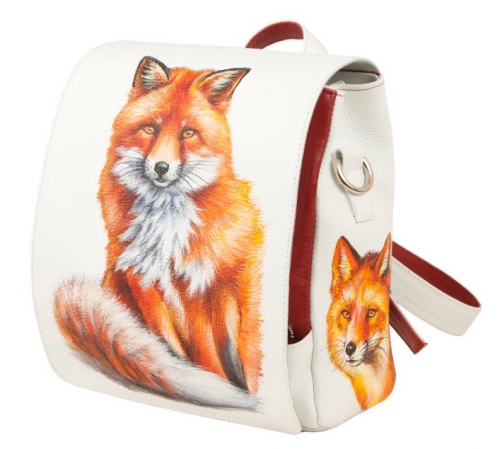 Женский рюкзак с рисунком лисы "Рыжая лисичка" фото фото 12