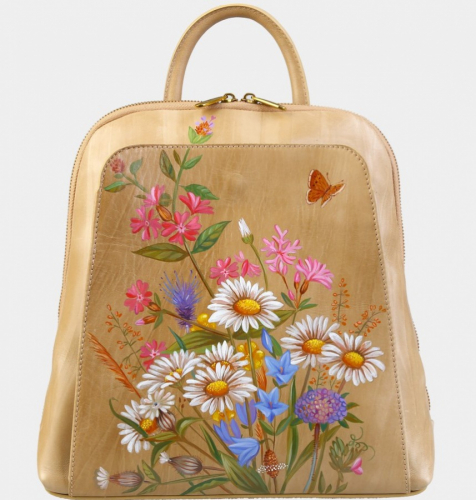 Женский рюкзак с росписью "Ромашки" фото
