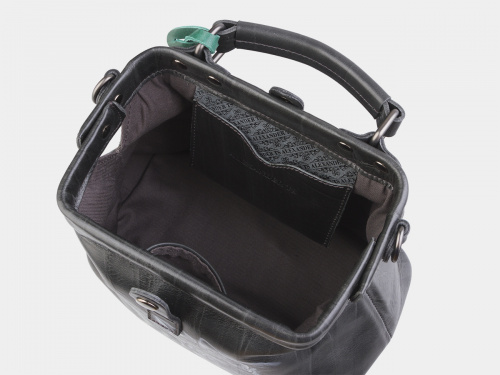 Женская кожаная сумка-саквояж "Знакомство" фото фото 4