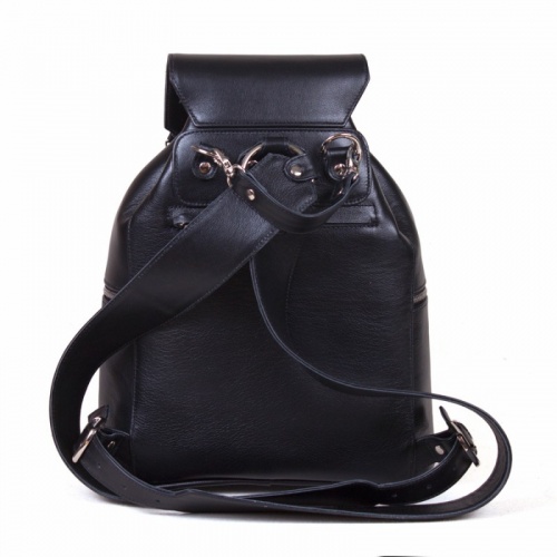 Женский кожаный рюкзак с рисунком "Отражение" с росписью, принтом - фото фото 3